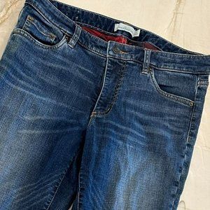 LL Bean Women's Plaid Lined Denim Jeans  (10)